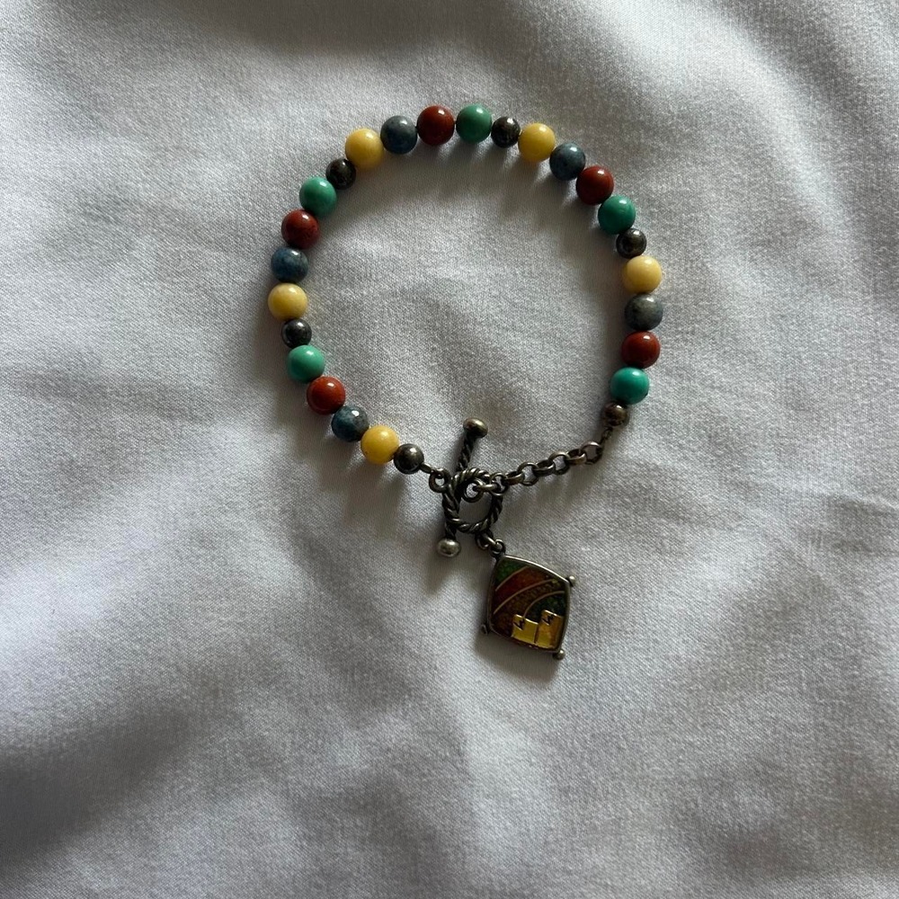Carolyn Pollack .925 Sterling Silver Beaded Bracelet